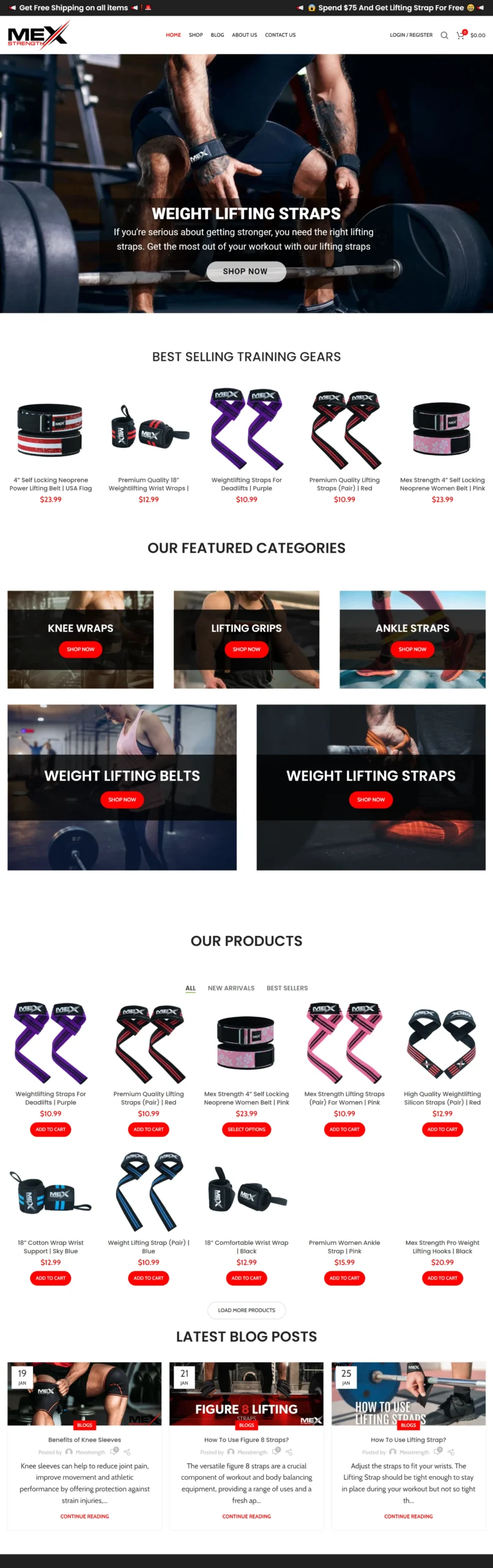MEX Strength - WordPress Store